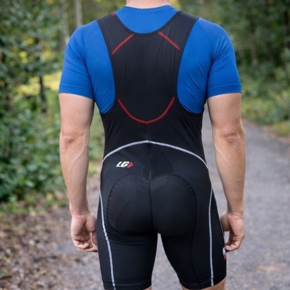 Louis Garneau Mens Full Length Cycling Bib‎ Tights Black Padded Small Chamois